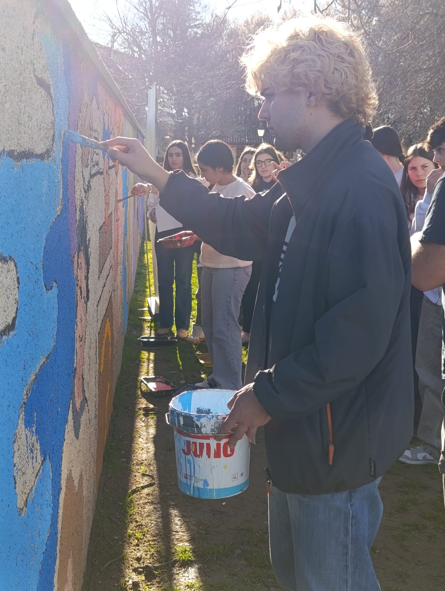 mural colaborativo en Calamocha